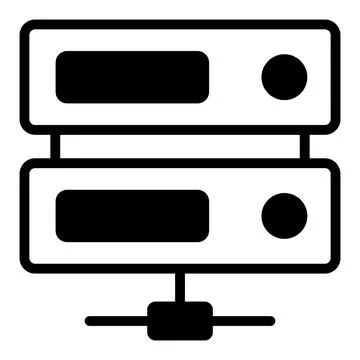 Shared server Icon. User interface Vector Illustration, As a Simple Vector .. Stock Illustration