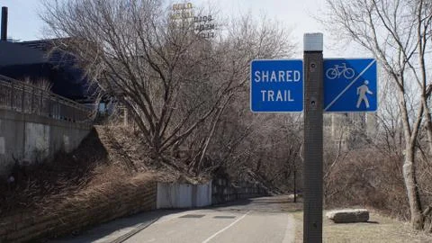 Shared Trail Minneapolis Stock Photos