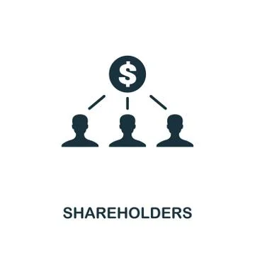 Shareholders icon. Premium style design from crowdfunding icon collection. UI Stock Illustration