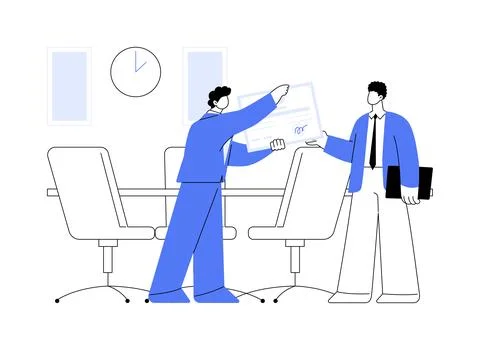 Shares in a company abstract concept vector illustration. Stock Illustration