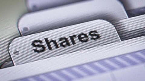 "Shares" on the File. Video stock 73813323