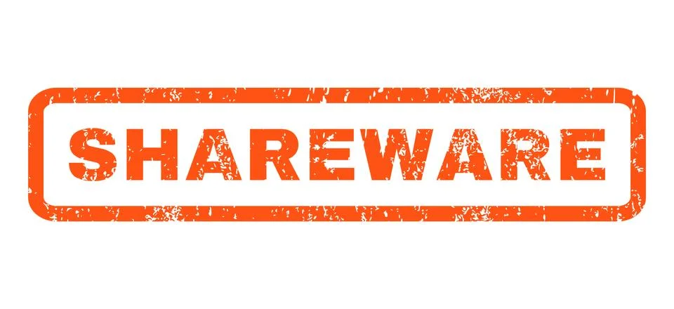 Shareware Rubber Stamp Stock Illustration