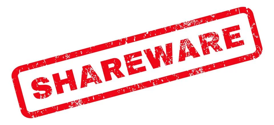 Shareware Rubber Stamp Stock Illustration