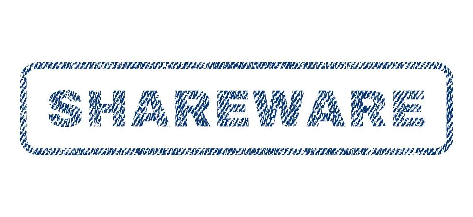 Shareware Textile Stamp Stock Illustration
