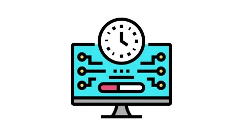 Shareware upload color icon animation Stock Footage 224022458