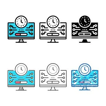 Shareware upload color icon minimal vector イラスト素材