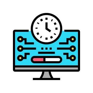 Shareware upload color icon vector illustration Illustrazione stock