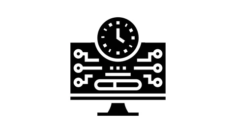 Shareware upload glyph icon animation Video stock 222829747