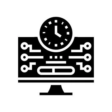 Shareware upload glyph icon vector illustration Stock Illustration