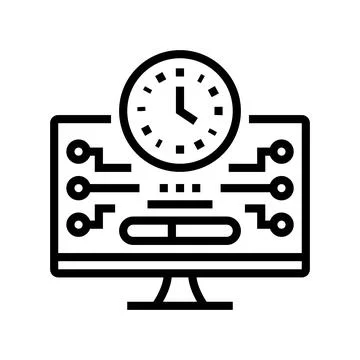 Shareware upload line icon vector illustration Stock Illustration