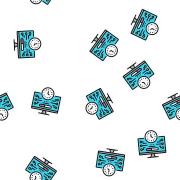 Shareware upload vector seamless pattern Stockillustratie