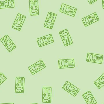 Sharing app car share service line seamless pattern Stock Illustration