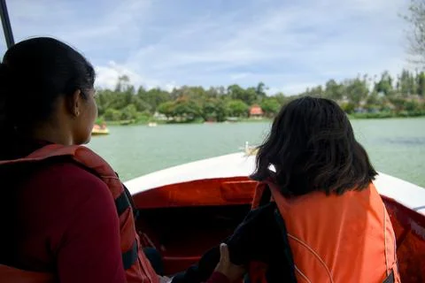 Sharing a Boat Ride Stock Photos