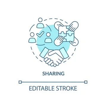 Sharing concept icon 스톡 일러스트