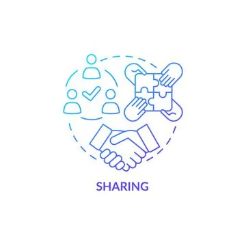 Sharing concept icon 스톡 일러스트