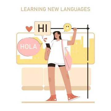 Sharing Culture. Flat Vector Illustration Stock Illustration
