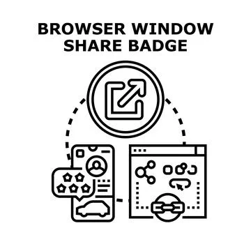 Sharing digital content across browser windows and devices 스톡 일러스트