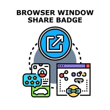 Sharing digital content across browser windows and devices 스톡 일러스트