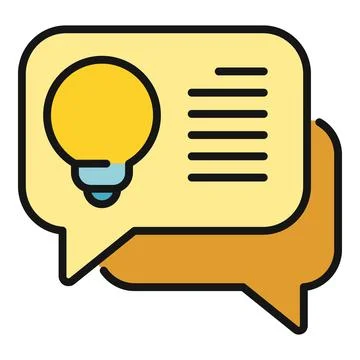 Sharing ideas and concepts through speech bubble messages Stock Illustration