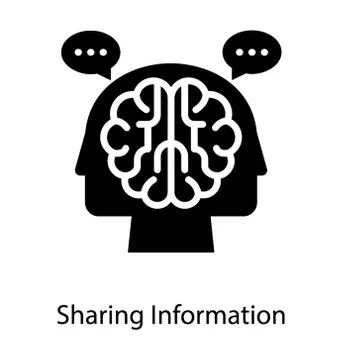 Sharing Information Concept 스톡 일러스트