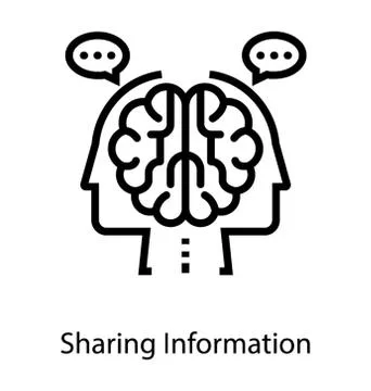 Sharing Information Concept Illustrazione stock