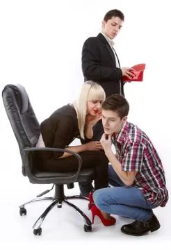 Sharing a secret Foto stock