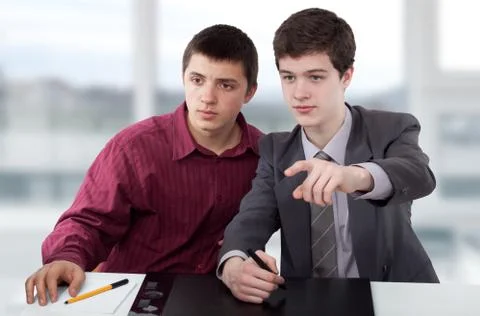 Sharing someting Stock Photos