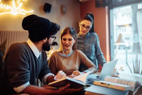 Sharing their knowledge Stock Photos