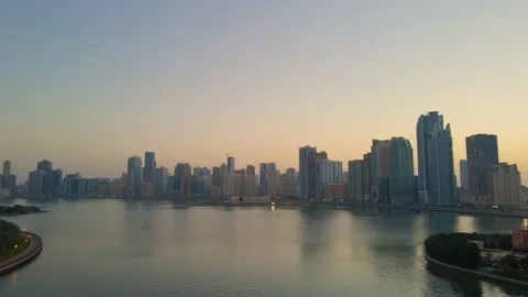 Sharjah Corniche Khalid Stock Footage 148038980