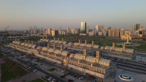 Sharjah Corniche Khalid Stock Footage 148039249