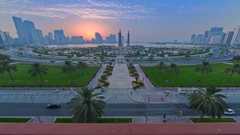 Sharjah Khalid Lagoon 動画素材 70231850