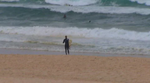 Shark attack at Bondi Beach in Sydney PT2 Stock Footage