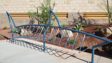 Shark Bike Rack Stock Footage 40239709