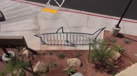 Shark Bike Rack Stock Footage 40242000