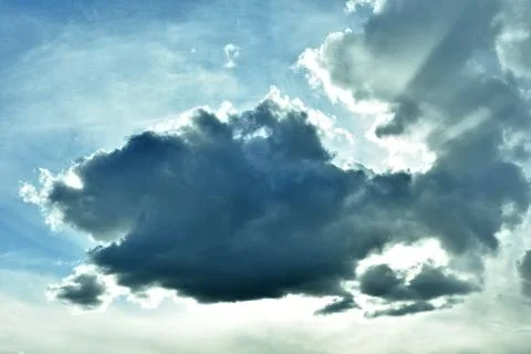 A shark-like cloud Foto stock