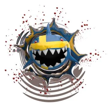 Shark concept - 3D Illustration Stock Illustration