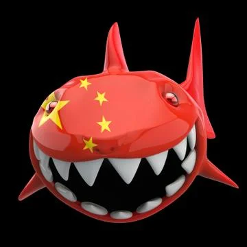 Shark concept - 3D Illustration Stock Illustration