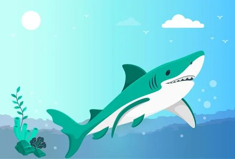 Shark Concept Illustration Stock Illustration