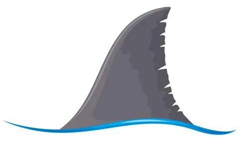 Shark fin Stock Illustration