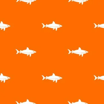 Shark fish pattern seamless Illustrazione stock