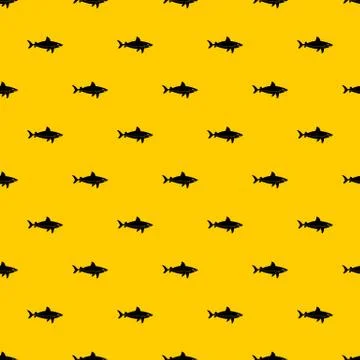 Shark fish pattern vector Stock Illustration