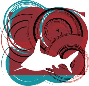 Shark illustration Stock Illustration