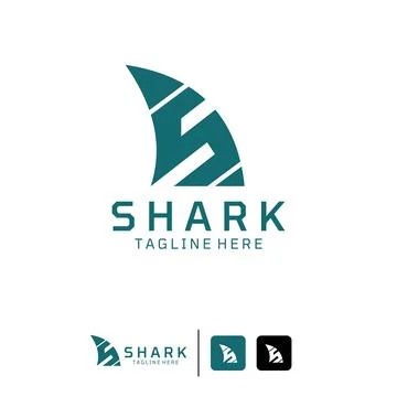 Shark  Logo Design Template Modern Concept Stock Illustration