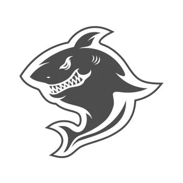 Shark Logo Design Vector. Sharks Logo for a club or sport team Stock Illustration