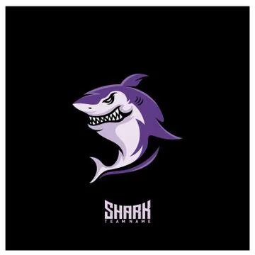 Shark Logo Design Vector. Sharks Logo for a club or sport team Stock Illustration