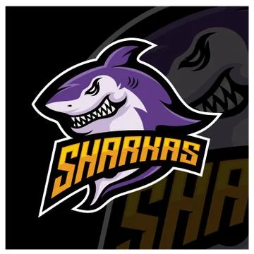 Shark Logo Design Vector. Sharks Logo for a club or sport team Stock Illustration