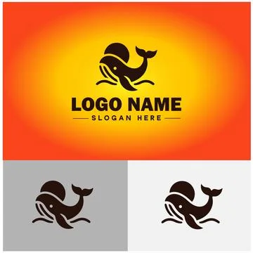 Shark logo vector art icon graphics for company brand business icon shark l.. Stock Illustration