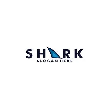 Shark logo vector, Fish Shark Vector logo template Stock Illustration