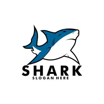 Shark logo vector, Fish Shark Vector logo template Stock Illustration