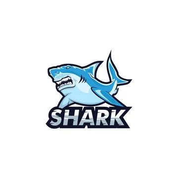 Shark logo vector, Fish Shark Vector logo template Illustrazione stock